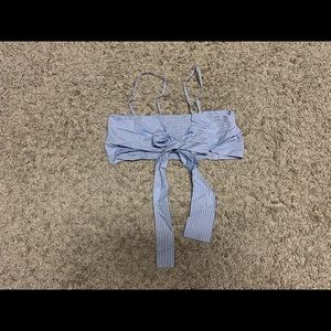 Lensemill, Women’s Striped Bandeau Crop Top